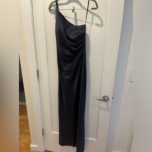 REVELRY BRIDESMAID DRESS
Jade Satin Dress, Navy Blue - 718
Regular Maxi